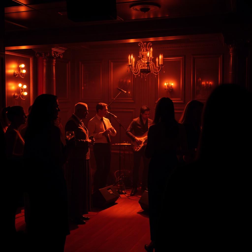 Music-led evening with soft live music and elegant guests